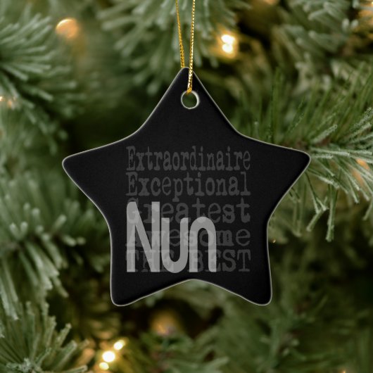 Nun Extraordinaire Keramisch Ornament (Boom)