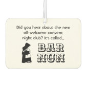 Nun Fun - schone humor, Katholieke Bar Joke Luchtverfrisser (Achterkant)