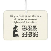 Nun Fun - schone humor, Katholieke Bar Joke Luchtverfrisser (Voorkant)