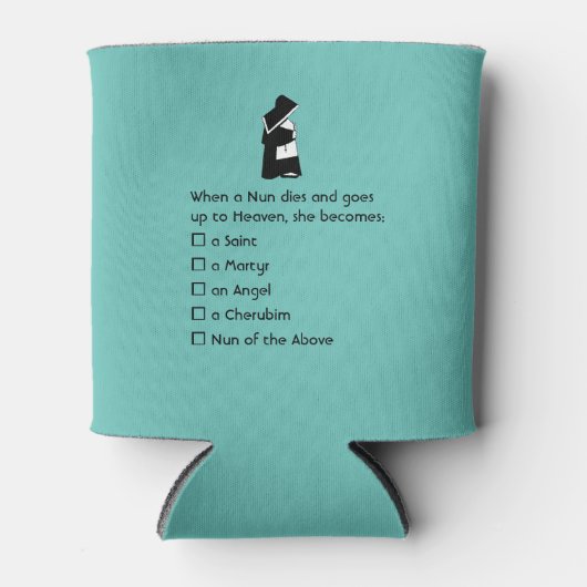 Nun Fun - schone humor, Nun Heaven Joke Blikjeskoeler (Voorkant)