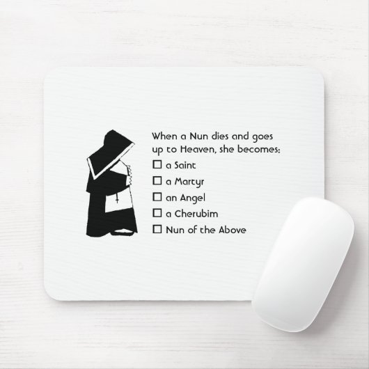 Nun Fun - schone humor, Nun Heaven Joke Muismat (Met muis)