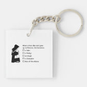 Nun Fun - schone humor, Nun Heaven Joke Sleutelhanger (Achterkant)