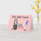 Nun "Get Well Soon"-Kaart Kaart (Gele Bloem)