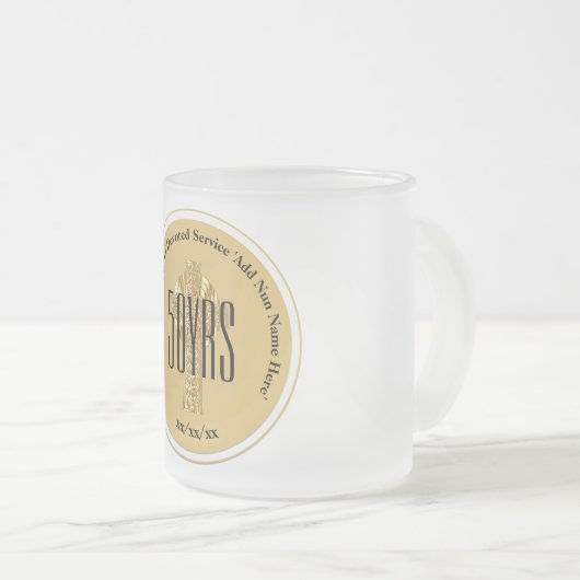 Nun Golden Jubilee 50ste Jubileum Named Mok (Voorkant rechts)