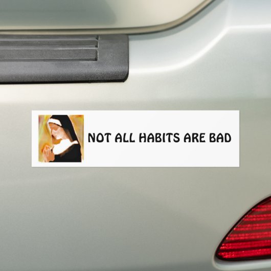Nun Habits Bumpersticker (Op auto)