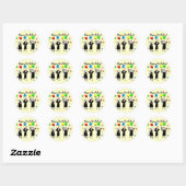 Nun Happy Birthday Kaarten & Gifts Ronde Sticker (Vel)