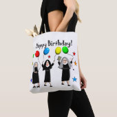 Nun Happy Birthday Wit Tote Bag (Dichtbij)