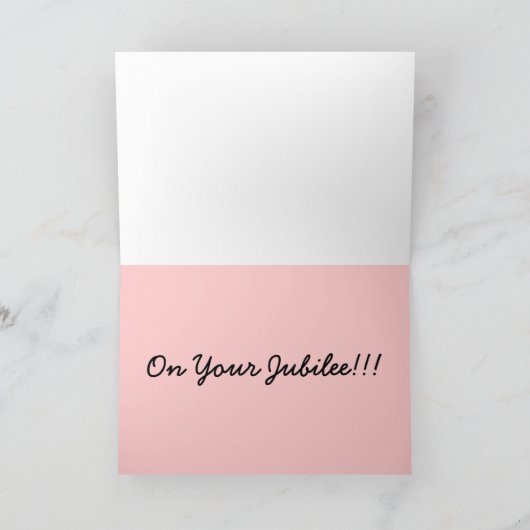 Nun Jubilee Kaarten (Binnen)