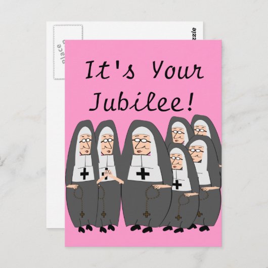 Nun Jubilee-kaarten Briefkaart (Voorkant / Achterkant)