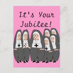 Nun Jubilee-kaarten Briefkaart