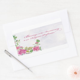 Nun Jubileum van de godsdienstige hoogterij Roses Rechthoekige Sticker