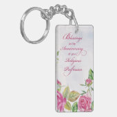 Nun Jubileum van de godsdienstige hoogterij Roses Sleutelhanger (Voorkant Links)