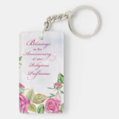 Nun Jubileum van de godsdienstige hoogterij Roses Sleutelhanger (achterkant)