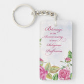 Nun Jubileum van de godsdienstige hoogterij Roses Sleutelhanger (Voorkant)