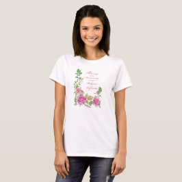 Nun Jubileum van de godsdienstige hoogterij Roses T-shirt