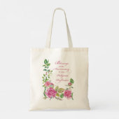 Nun Jubileum van de godsdienstige hoogterij Roses Tote Bag (Achterkant)