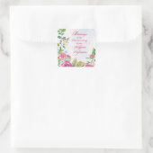 Nun Jubileum van de godsdienstige hoogterij Roses Vierkante Sticker (Tas)