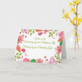 Nun, Jubileum van Religieus Leven, Waterverf-Loo Kaart (Gele Bloem)