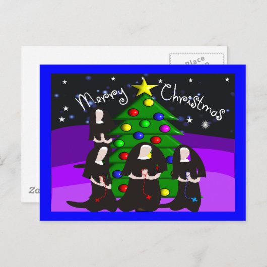 Nun-kerstKaarten en -cadeautjes Feestdagenkaart (Voorkant / Achterkant)