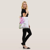 Nun Personalize 75th Anniversary Pink Rose Tote Bag (Op model)