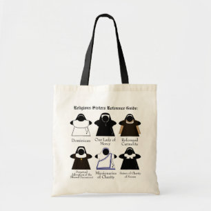 Nun Reference Guide katholieke keizerstoel canvas Tote Bag