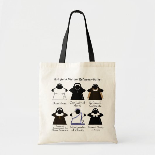 Nun Reference Guide katholieke keizerstoel canvas  Tote Bag (Voorkant)