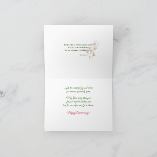 Nun Religieus Jubileum 25e Jubileum Waterverf Kaart (Binnen)