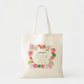 Nun Religieuze 75e Jubileum Waterverf Bloemen Tote Bag (Voorkant)