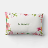 Nun Religious 15th Jubileum Waterverf Flowers Kussen (Achterkant)