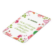 Nun Religious 15th Jubileum Waterverf Flowers Magneet (Linkerzijde)