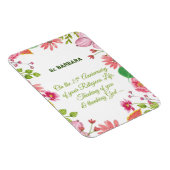 Nun Religious 25th Jubileum Waterverf Flowers Magneet (Rechterzijde)