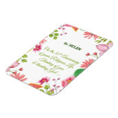 Nun Religious 50th Jubileum Waterverf Flowers Magneet (Linkerzijde)