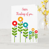 Nun Thinking of You Kaart (Gele Bloem)