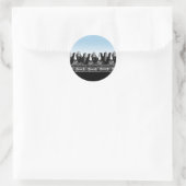 Nun Train Ronde Sticker (Tas)