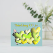 Nun Wenskaarten "Denk aan je" Kunstharten Briefkaart (Staand voorkant)