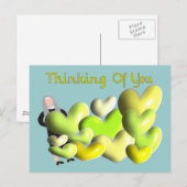 Nun Wenskaarten "Denk aan je" Kunstharten Briefkaart (Voorkant / Achterkant)