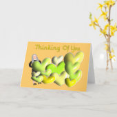 Nun Wenskaarten "Denk aan je" Kunstharten Kaart (Gele Bloem)