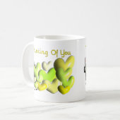 Nun Wenskaarten "Denk aan je" Kunstharten Koffiemok (Voorkant links)