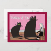 Nun Wenskaarten & Tassen "Denking of You" Briefkaart (Voorkant / Achterkant)