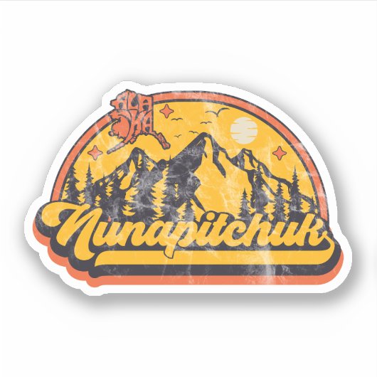 Nunapitchuk, Alaska Sticker (Voorkant)