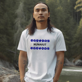 Nunavut Aloha Banden Blauwe Kleur T-shirt