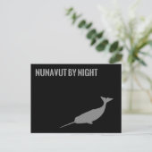Nunavut bij nacht briefkaart (Staand voorkant)