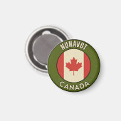 Nunavut Canada Magneet (Voorkant / Achterkant)