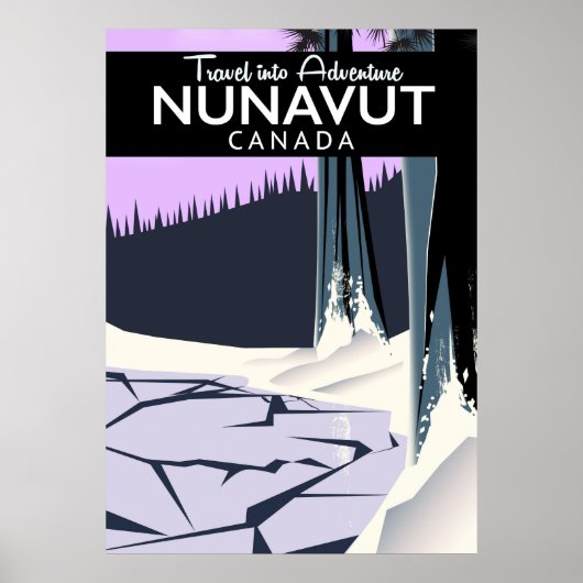 Nunavut Canada Reisposter Poster (Voorkant)