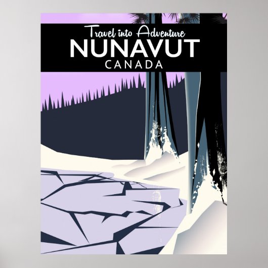 Nunavut Canada Reisposter Poster (Voorkant)