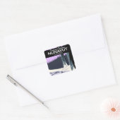 Nunavut Canada Reisposter Vierkante Sticker (Envelop)