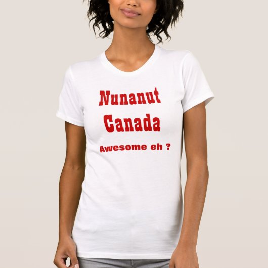 Nunavut Canada T-shirt (Voorkant)