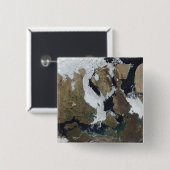 Nunavut, Canada Vierkante Button 5,1 Cm (Voorkant /achterkant)