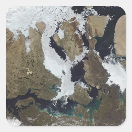 Nunavut, Canada Vierkante Sticker (Voorkant)