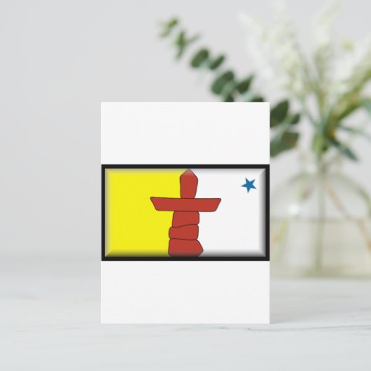 Nunavut Flag Briefkaart (Staand voorkant)